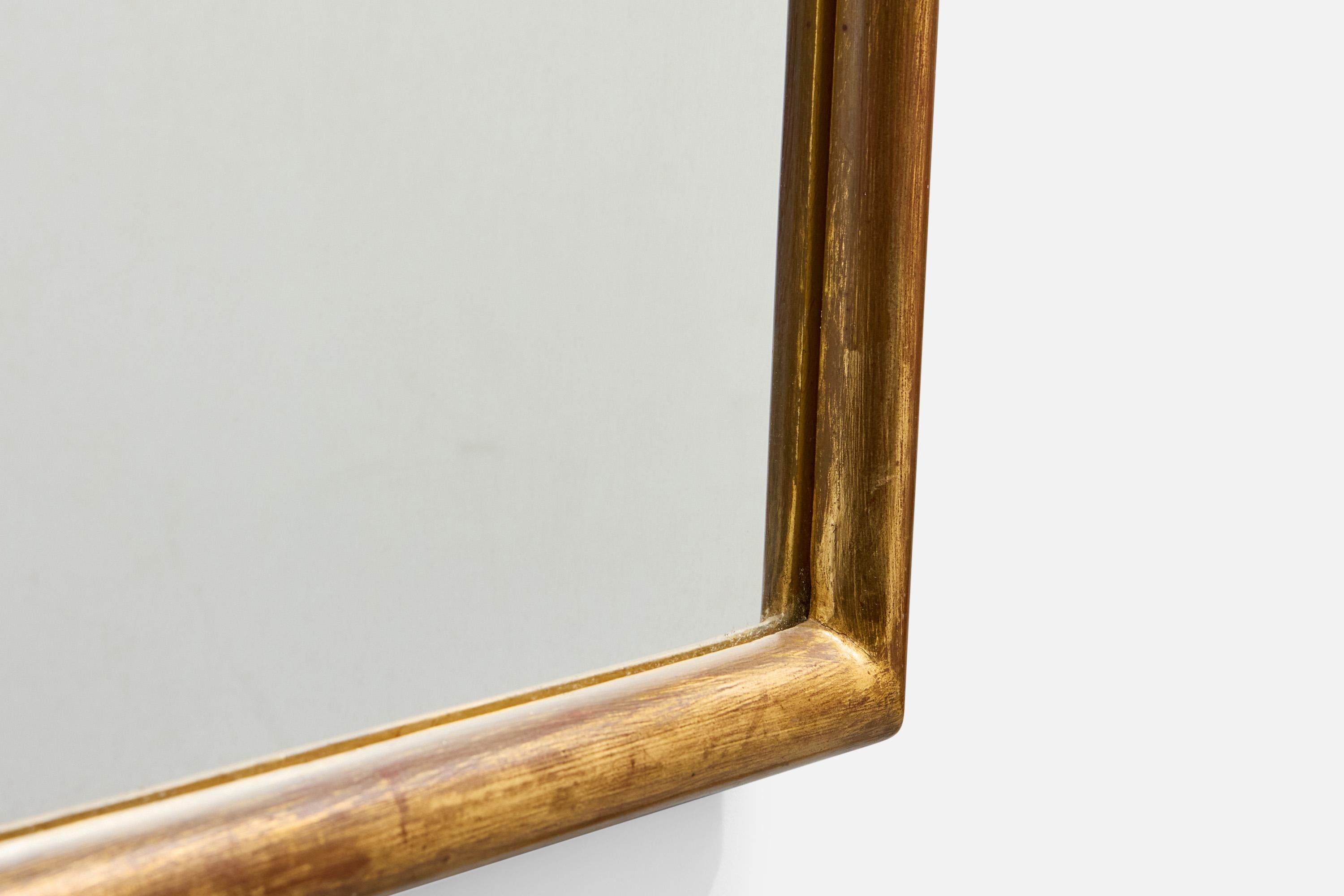 Bois Designer belge, miroir mural, Wood, Belgique, années 1970 en vente