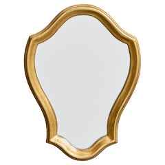 Belgian Designer, Wall Mirror, Wood, Belgium, 1970s