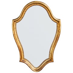 Belgian Designer, Wall Mirror, Wood, Belgium, 1970s