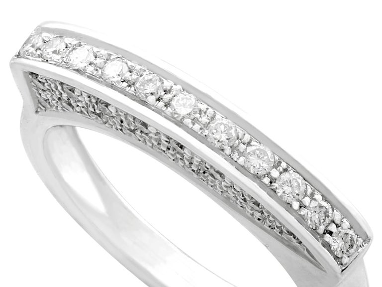 Belgian Diamond and White Gold Half Eternity Ring For Sale at 1stDibs |  engagement rings belgium, evangelion wedding rings, evangelion engagement  rings