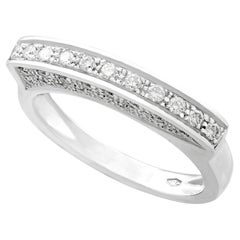 Belgian Diamond and White Gold Half Eternity Ring