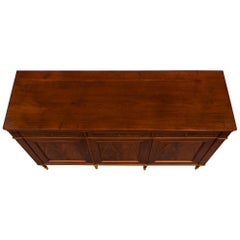 Belgian Early 19th Century Regency St. Flamed Mahogany and Brass Inlaid Buffet