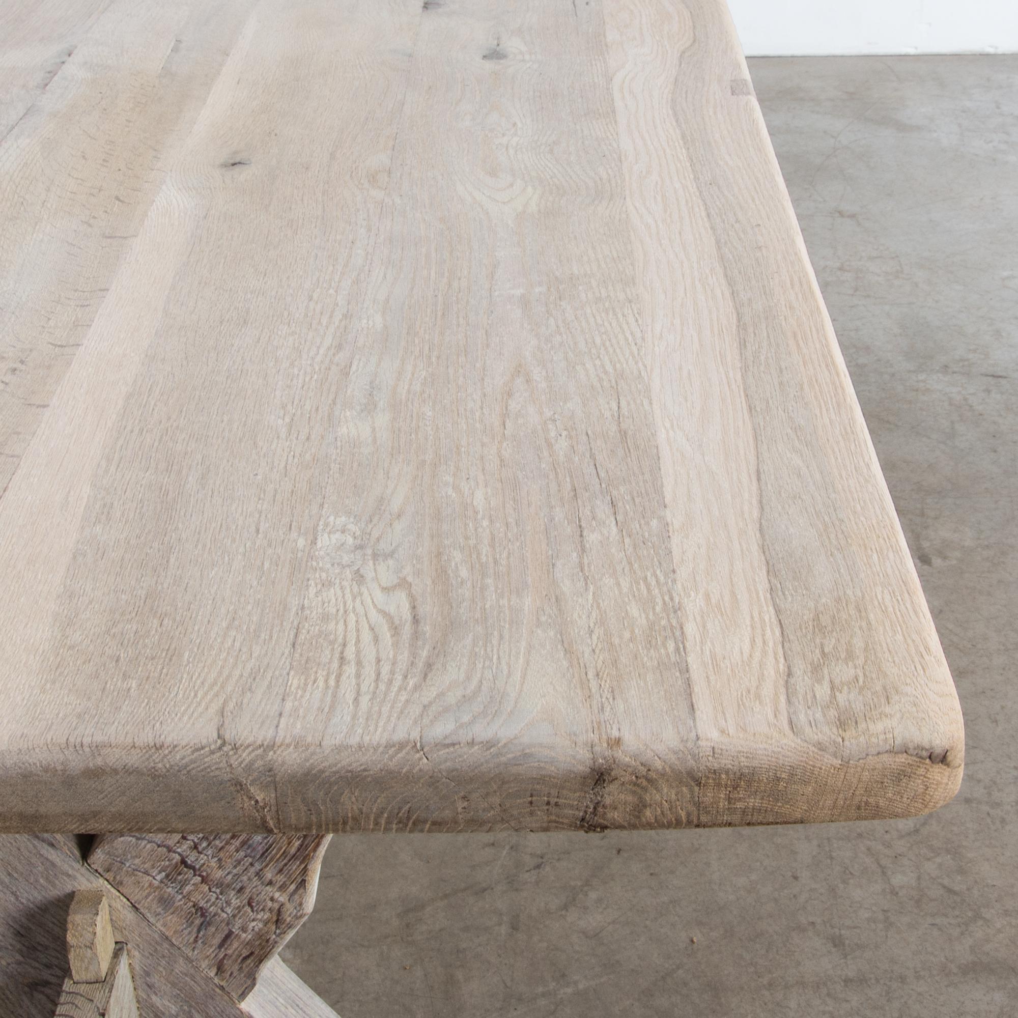 French Provincial Belgian Farmhouse Trestle Table