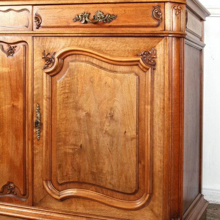 Belgian Fruitwood Buffet & Hutch For Sale 2