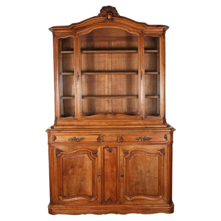 Belgian Fruitwood Buffet & Hutch For Sale