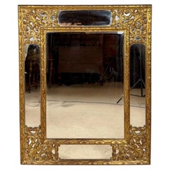 Belgian Gilt Decorative Wall Mirror, Late-20th Century