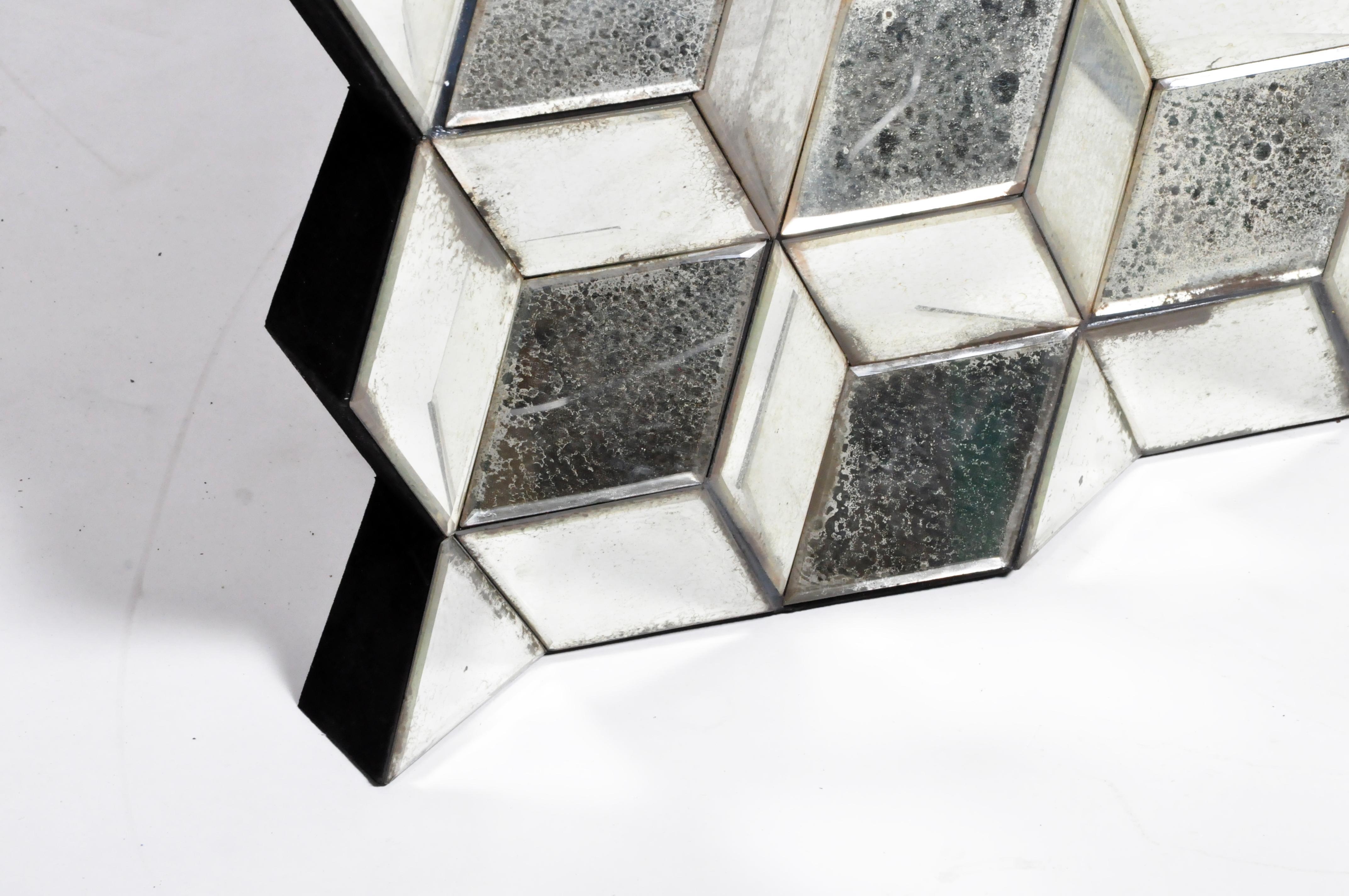 Belgian Glass Cube Brutalist Art Panel by Olivier de Shernee 15