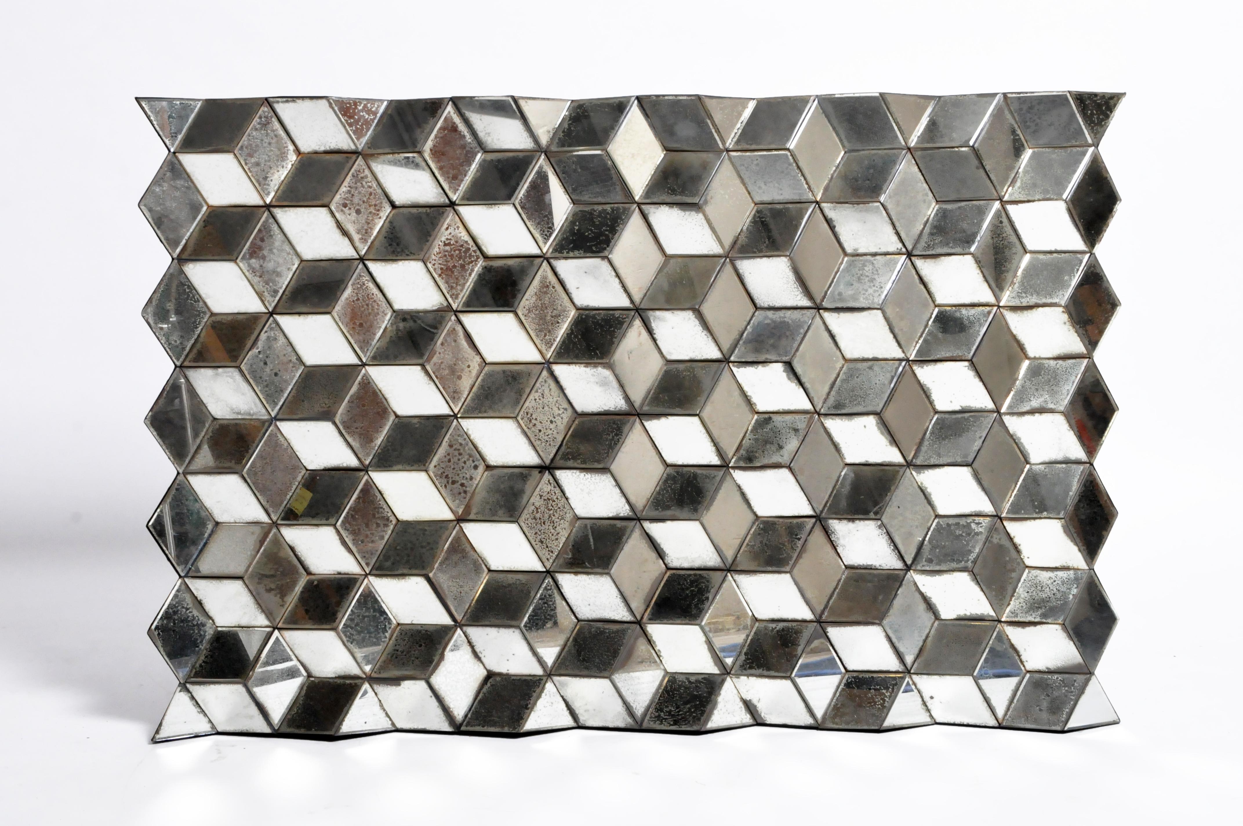 Belgian Glass Cube Brutalist Art Panel by Olivier de Shernee 16