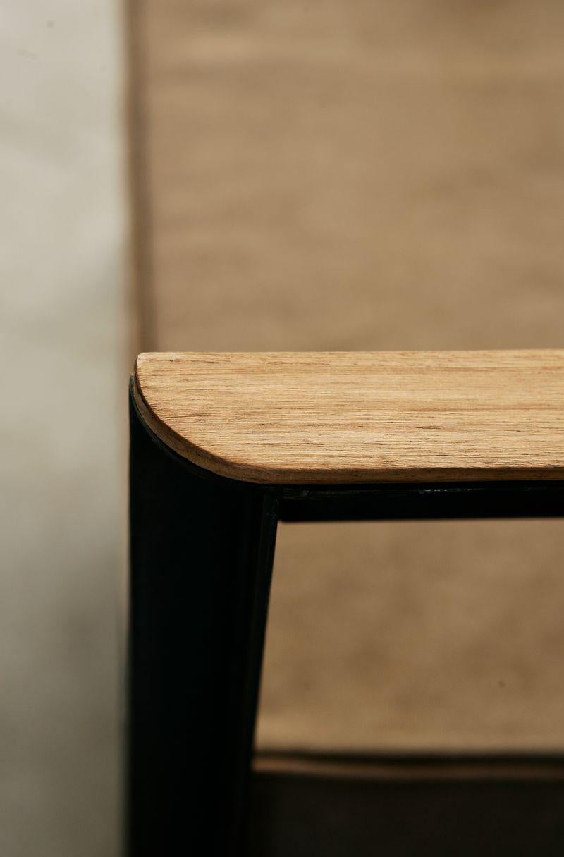 Sillón Cargo belga hecho a mano en lona encerada marrón oscuro en venta 7