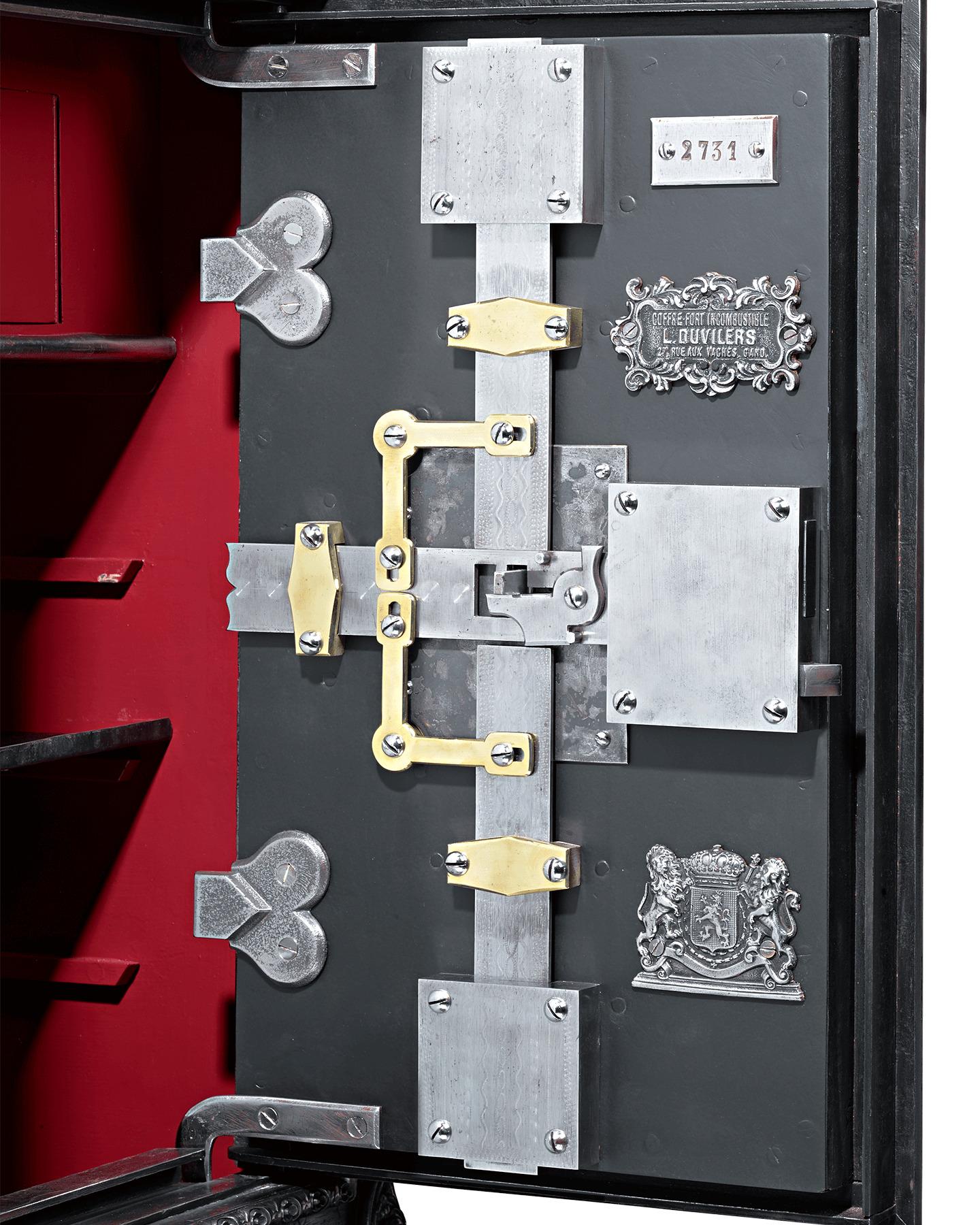 Belgian Iron Combination Safe by L. Duvilers 1