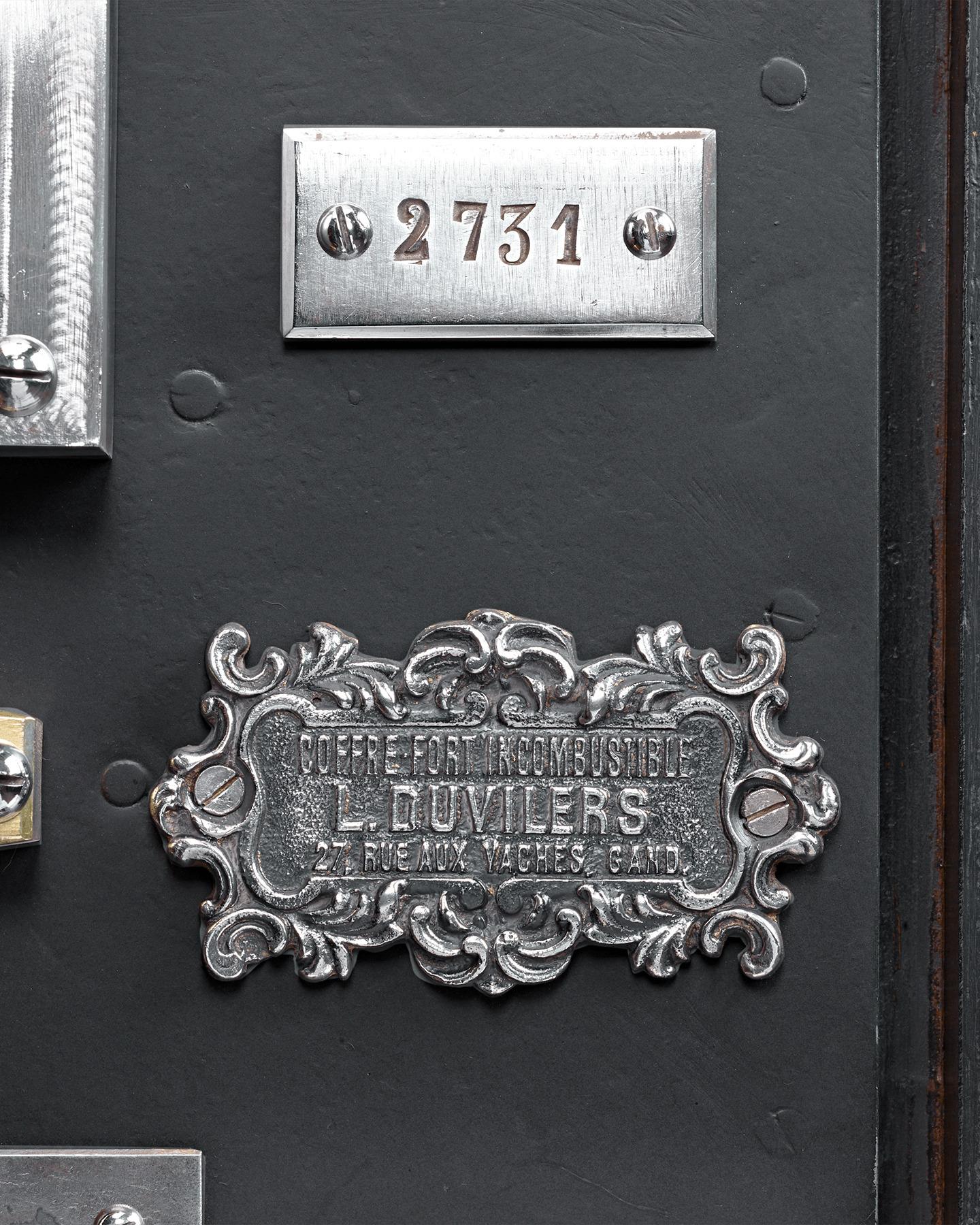 Belgian Iron Combination Safe by L. Duvilers 2