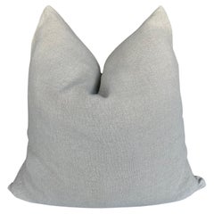 Belgian Linen Accent Pillow in Flax with Down Feather Insert