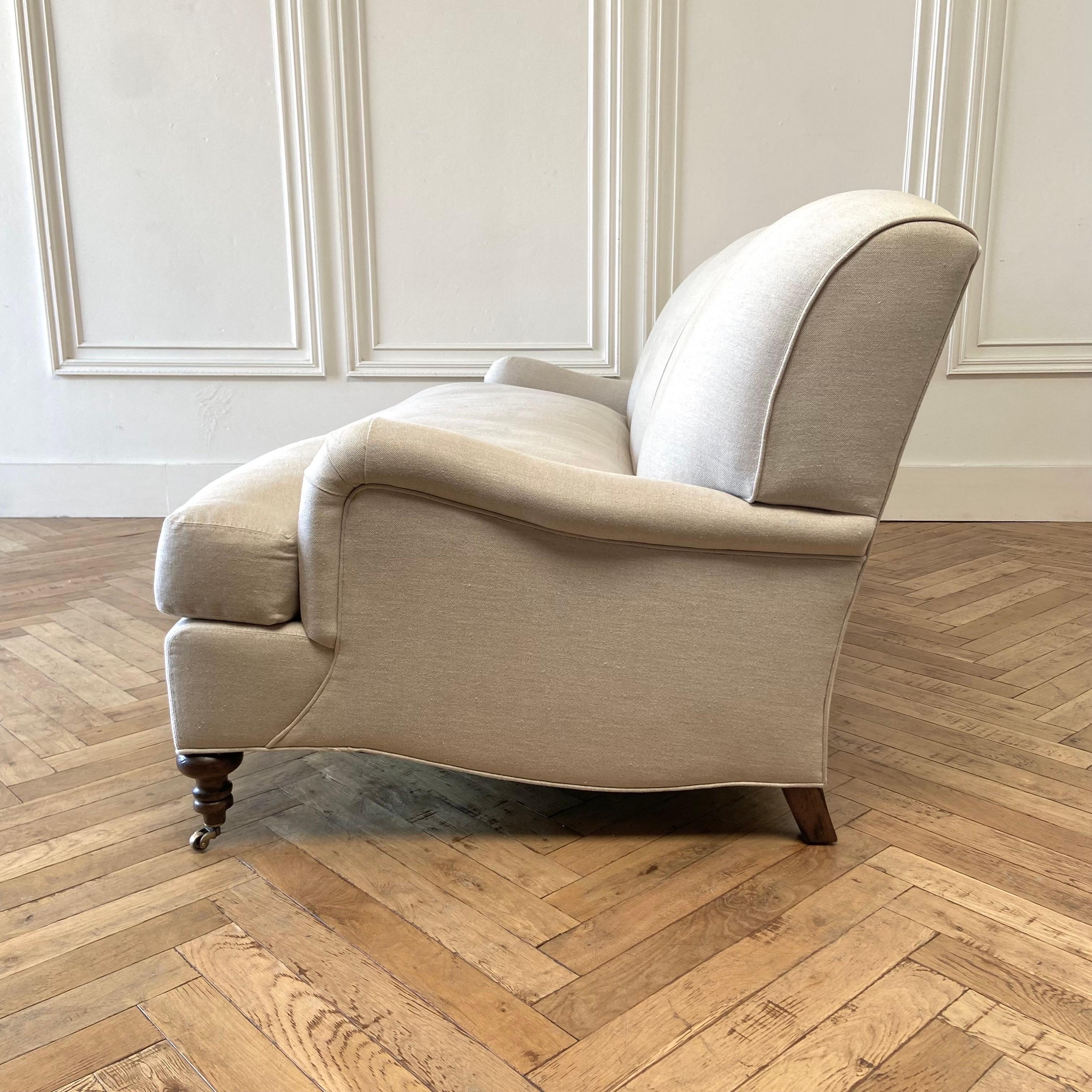 belgian roll arm sofa