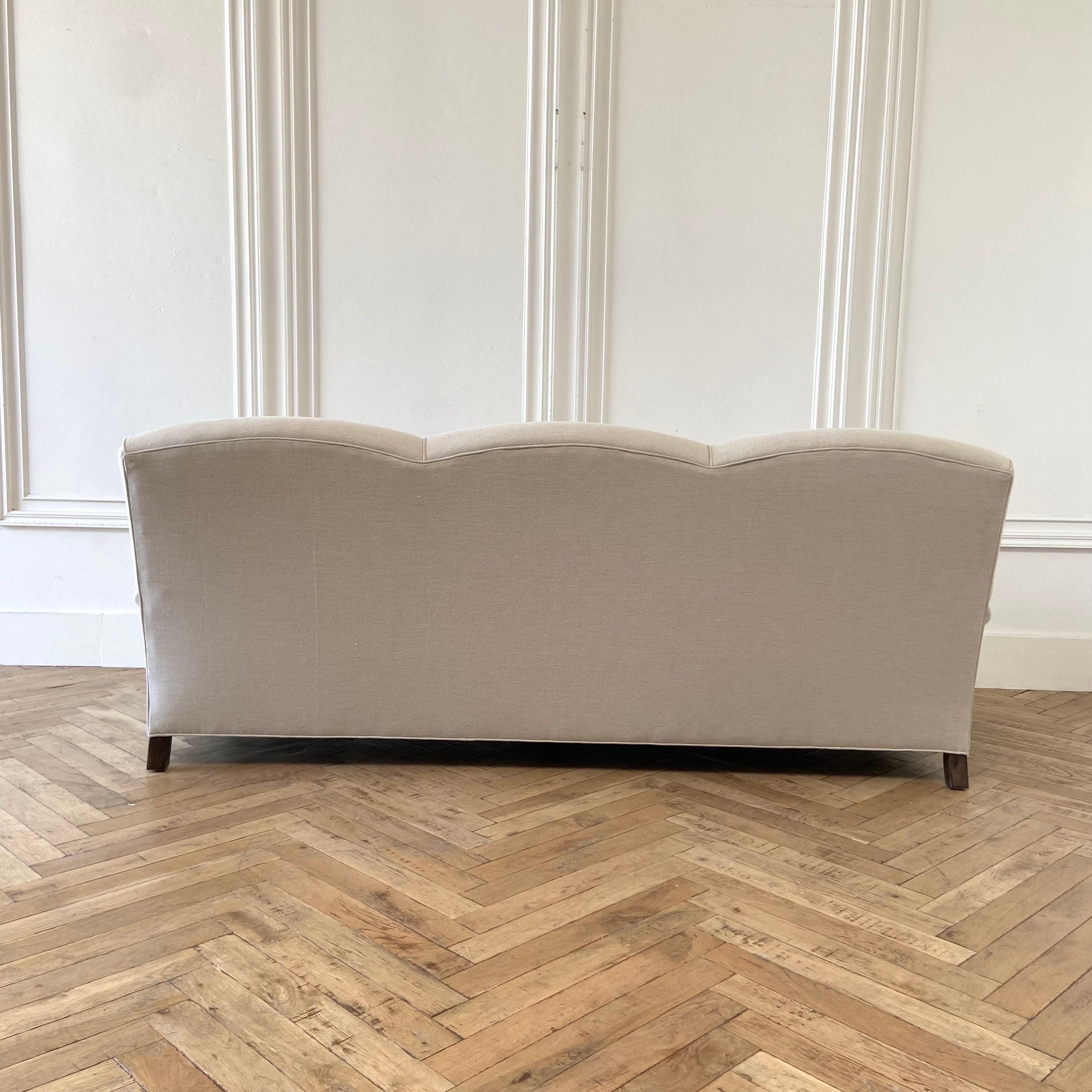 english roll arm sofa