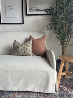 Belgian Linen Pillow Cover in Cinnamon