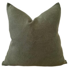 Belgian Linen Pillow Cover in Forest