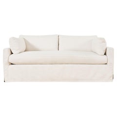 Belgian Linen Slipcover Sofa Settee