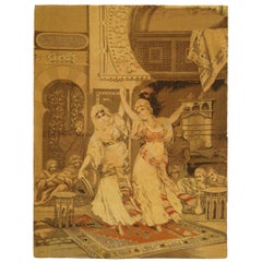 Belgian Loomed Bazaar Tapestry, circa 1900