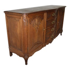 Belgian Louis XV Oak Sideboard