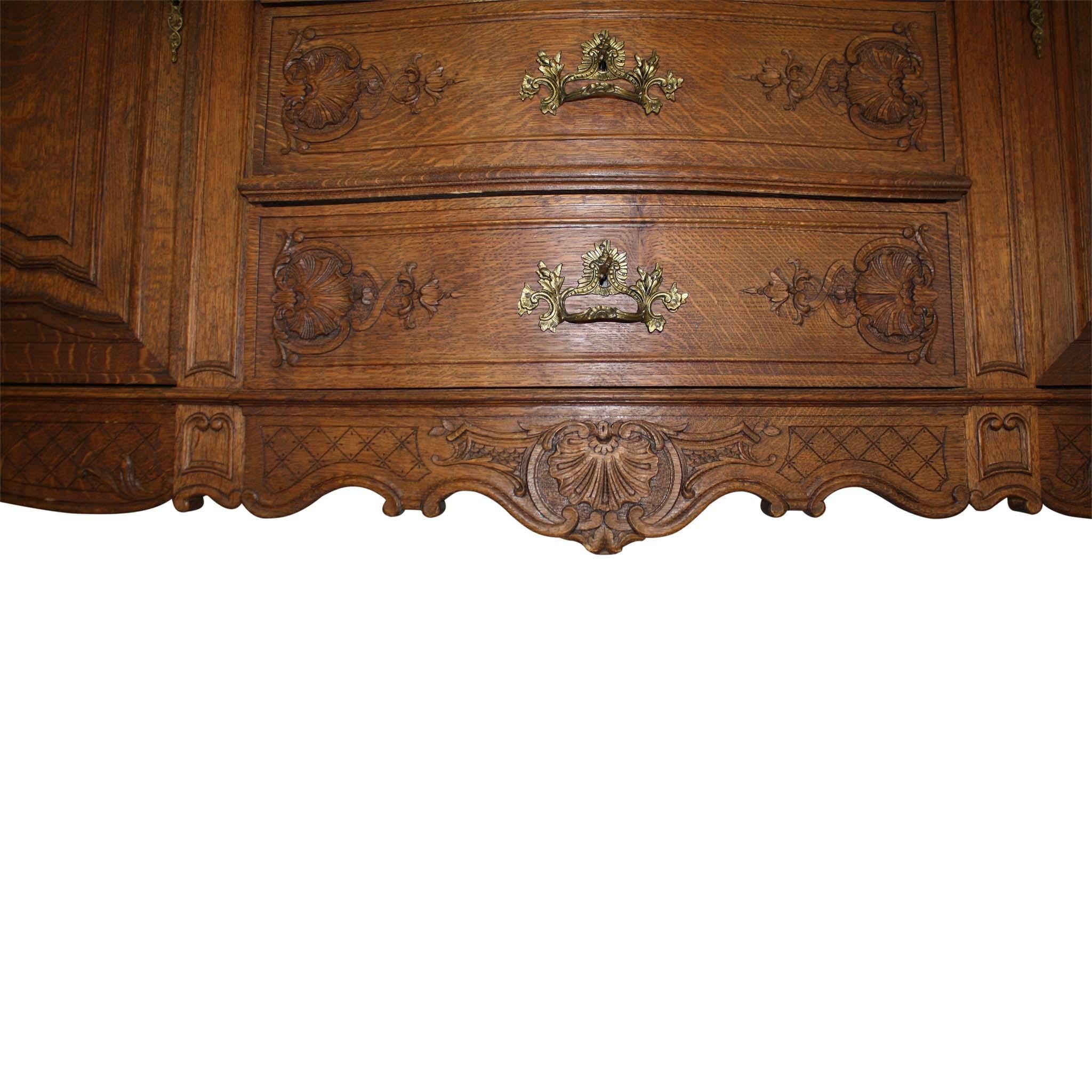 Belgian Louis XV Oak Sideboard (Eichenholz)