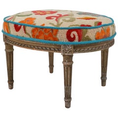 Belgian Louis XVI Patinated Beech Revival Stool, circa 1880