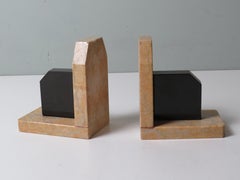 Belgian Marble Bookends, Early 20th Century