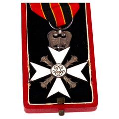 Antique Belgian Medal Civil Decoration for Long Servive 1900