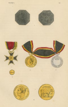 Belgian Medals, Independence of 1830 and Leopold Medals, Plate XV, 1844