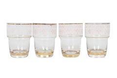 Belgian Mid-Century Shot Glasses, Set of 4