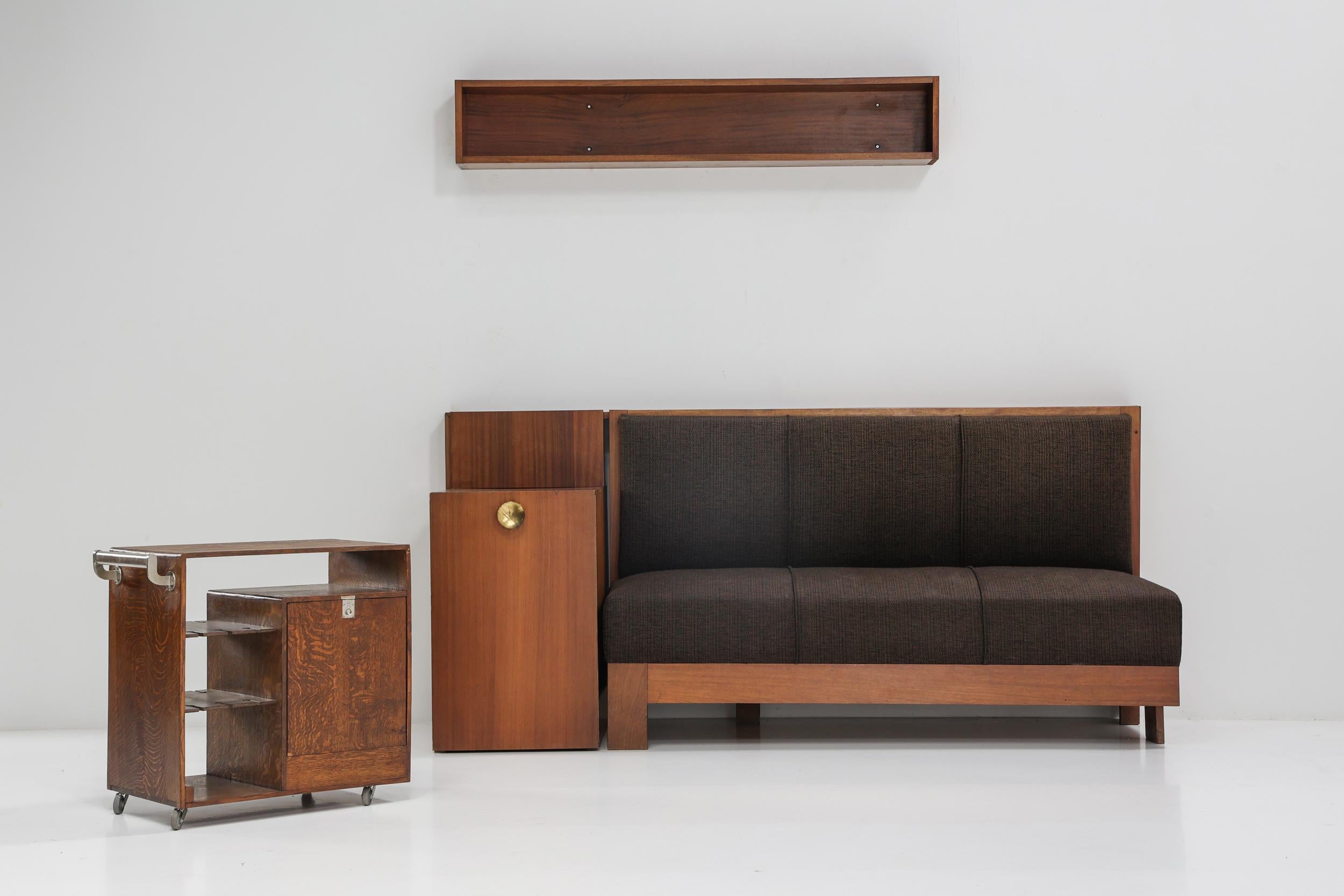 Belgian Modernist Bookshelf by John Van Zeeland, 1930s 3