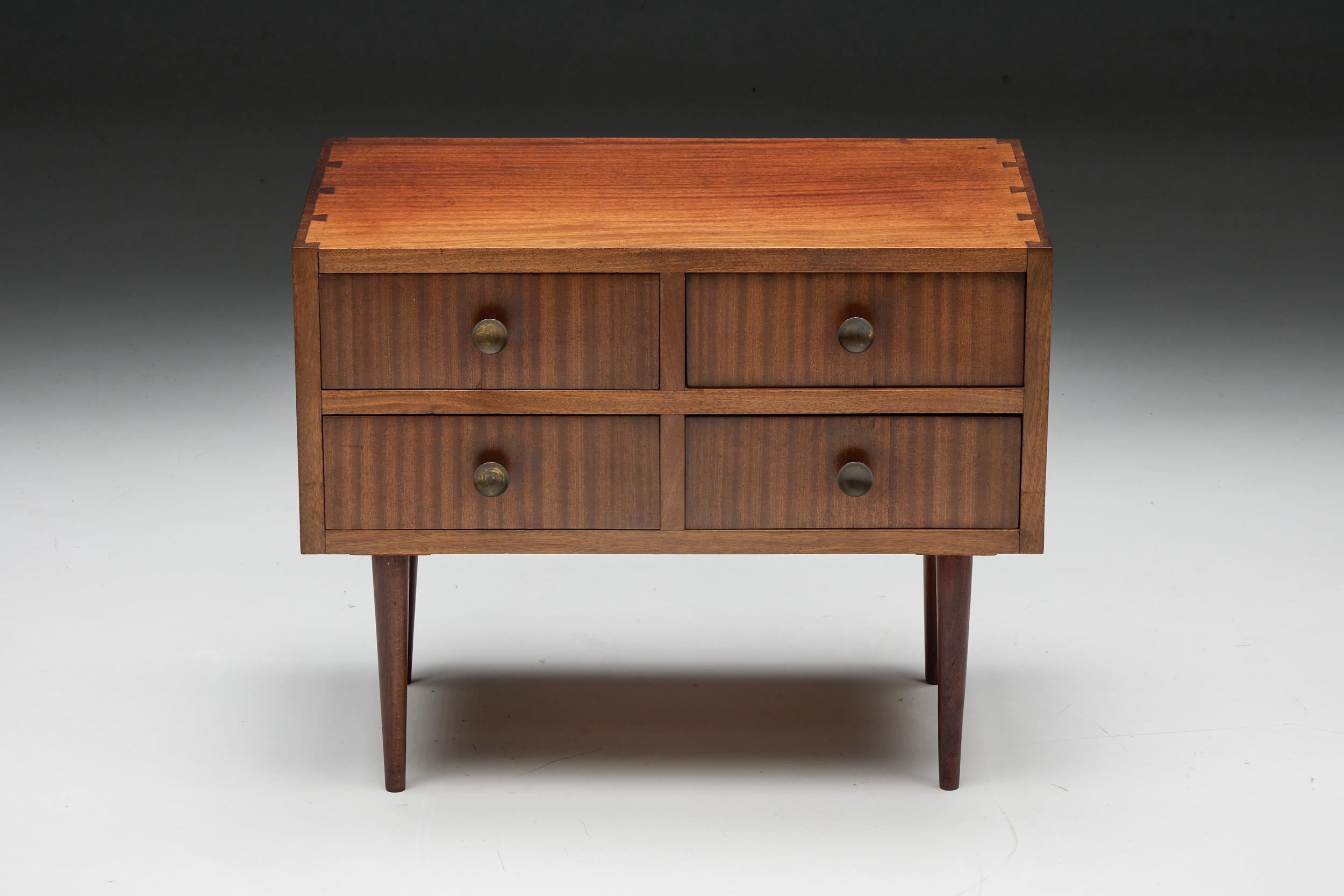 Wood Belgian Modernist Cabinet by John Van Zeeland, 1933 For Sale