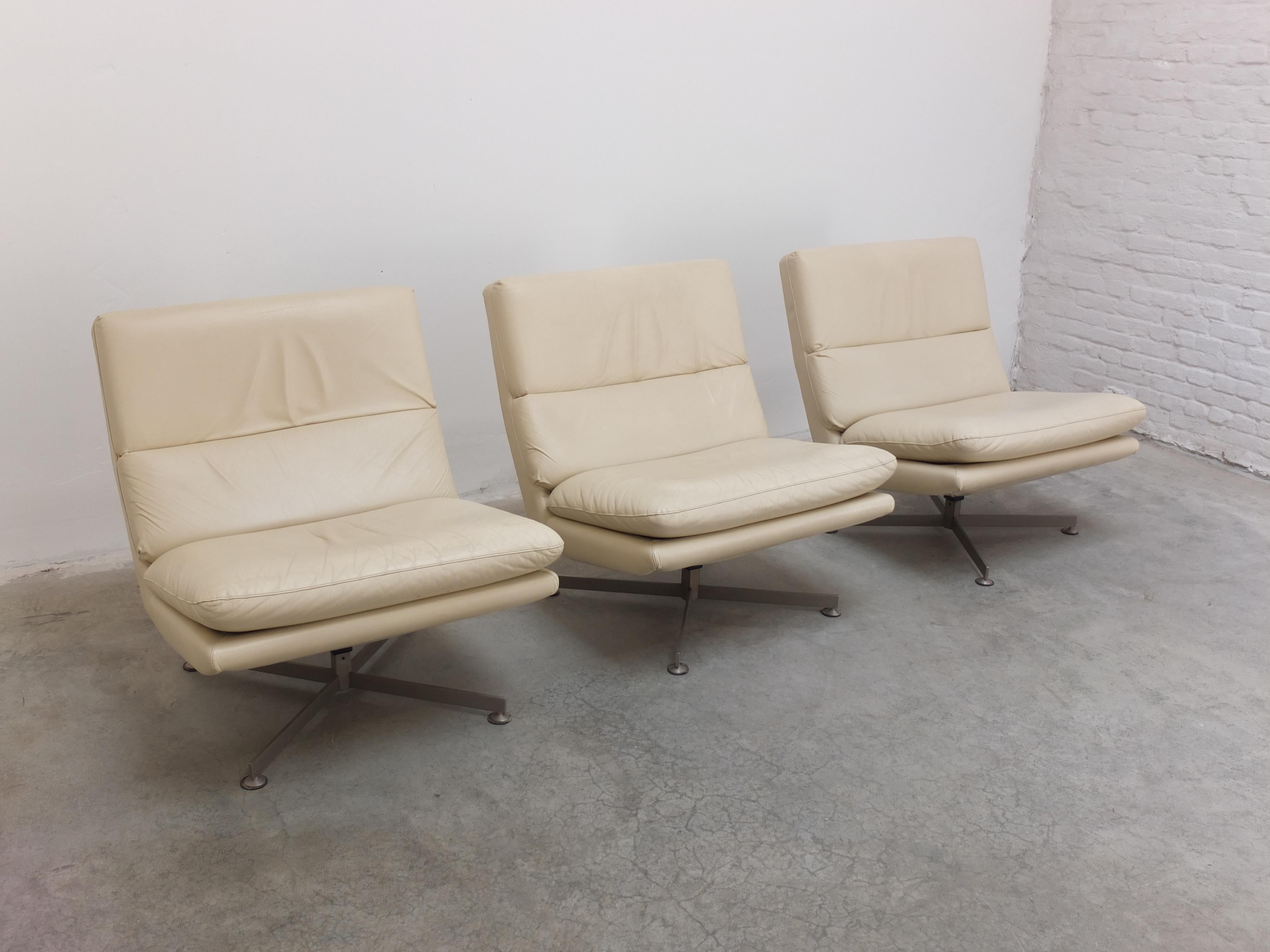 Belgian Modernist Swivel Lounge Chairs by Georges Van Rijck for Beaufort, 1960s 13