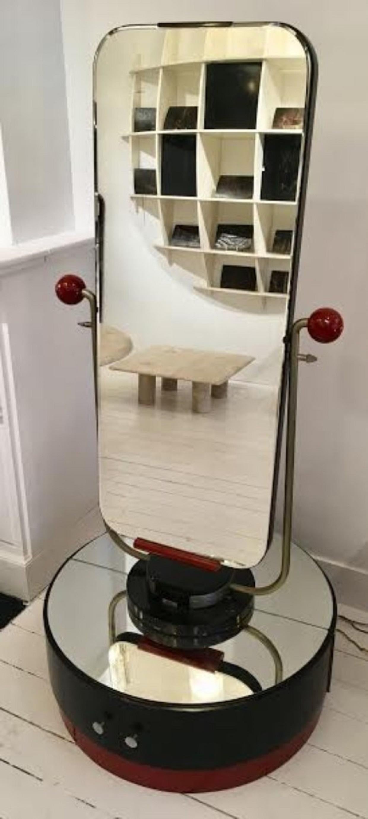 Belgian Modulable Modernist Mirror, circa 1930 In Fair Condition For Sale In Brussels, BE