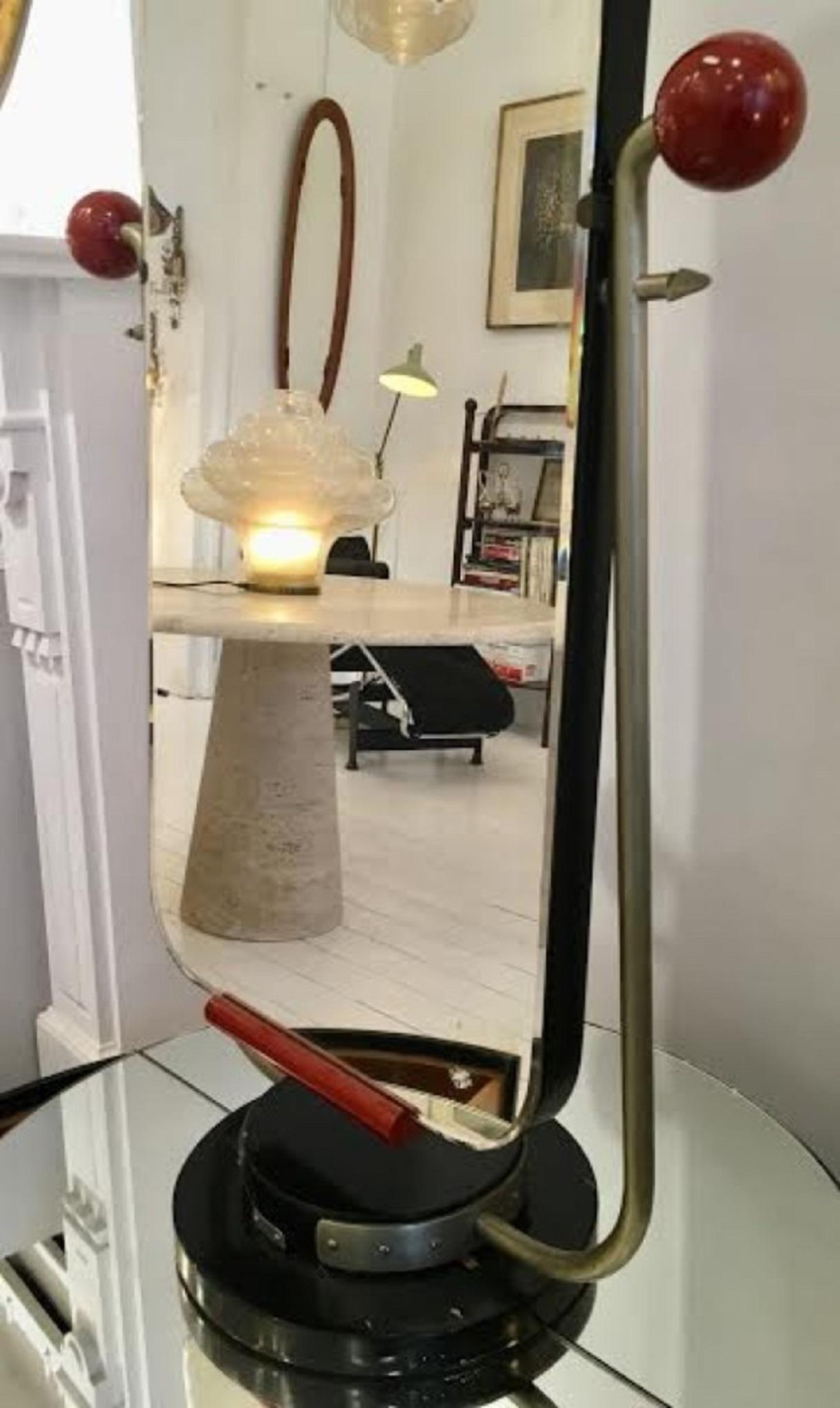 Mid-20th Century Belgian Modulable Modernist Mirror, circa 1930 For Sale