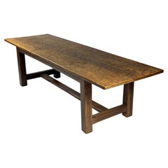 Table monastique belge, en chêne, 280 cm