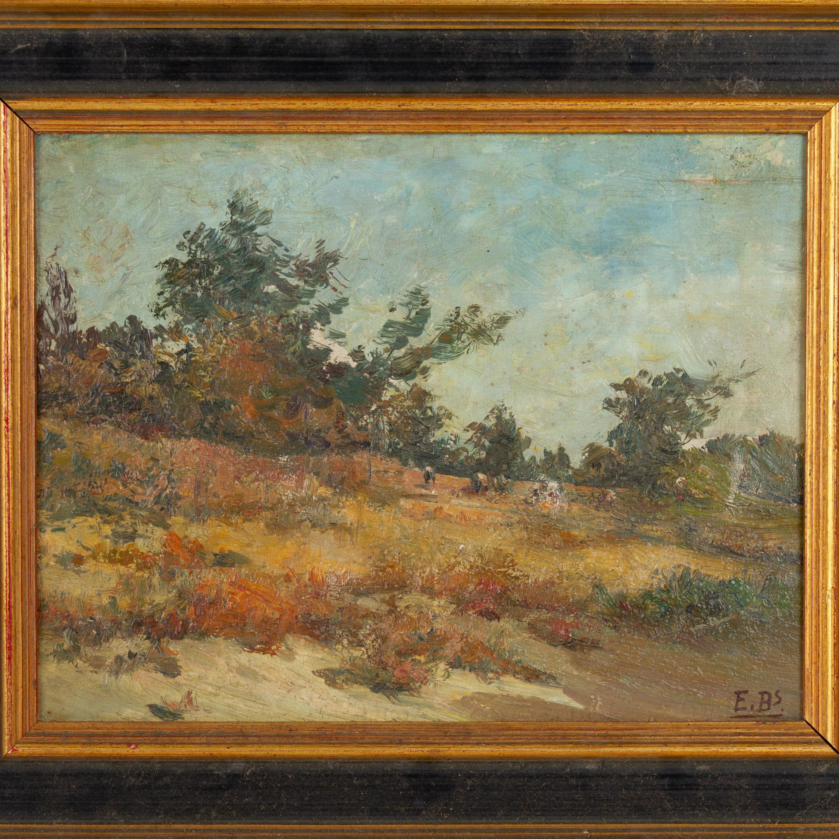 In buone condizioni
Da una collezione privata
Spedizione internazionale gratuita
Pittura ad olio di paesaggio belga Monogram, inizio XX secolo
