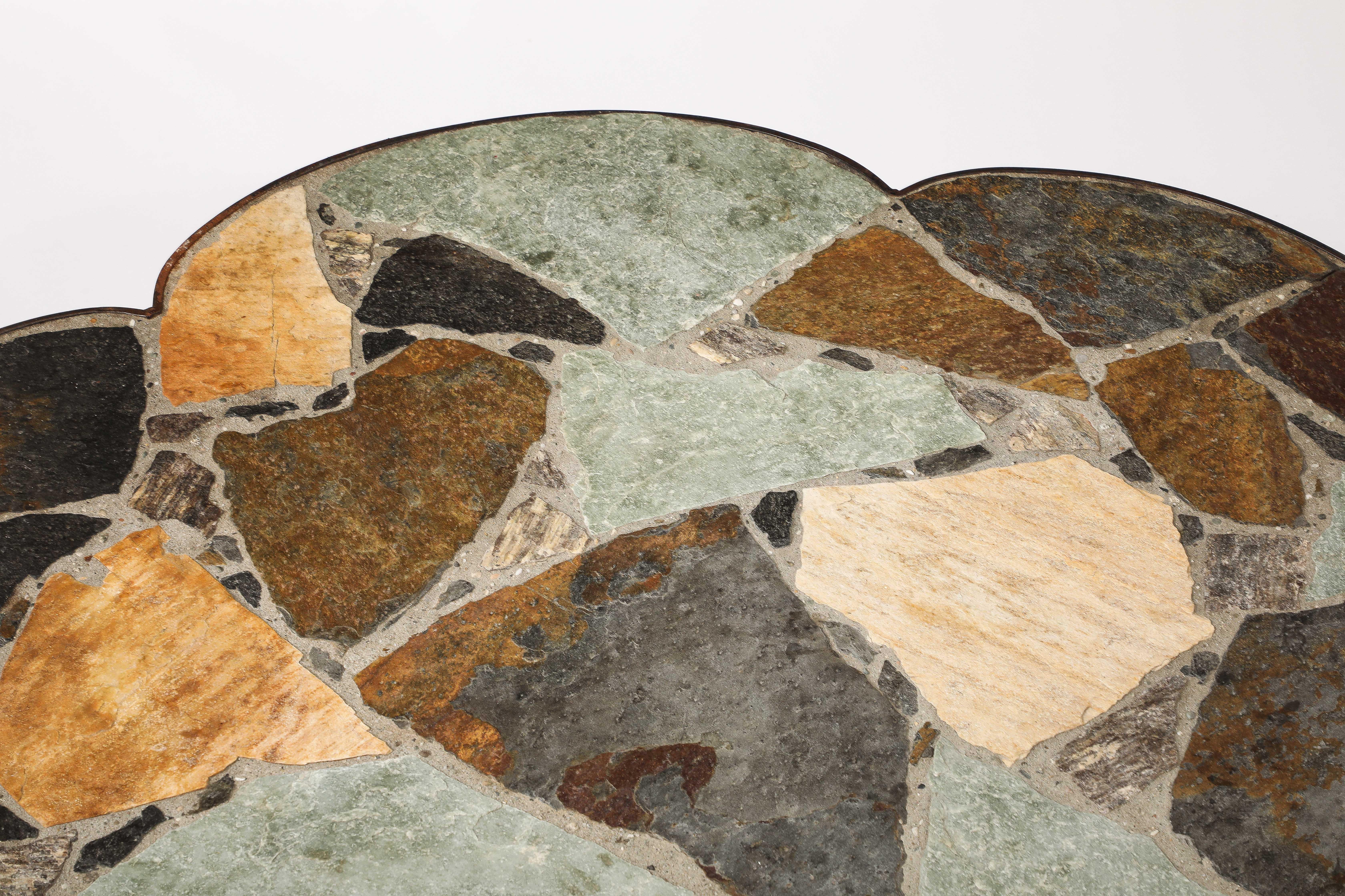 Belgian Multi Lobbed Stone Table, Belgium 1960's For Sale 6