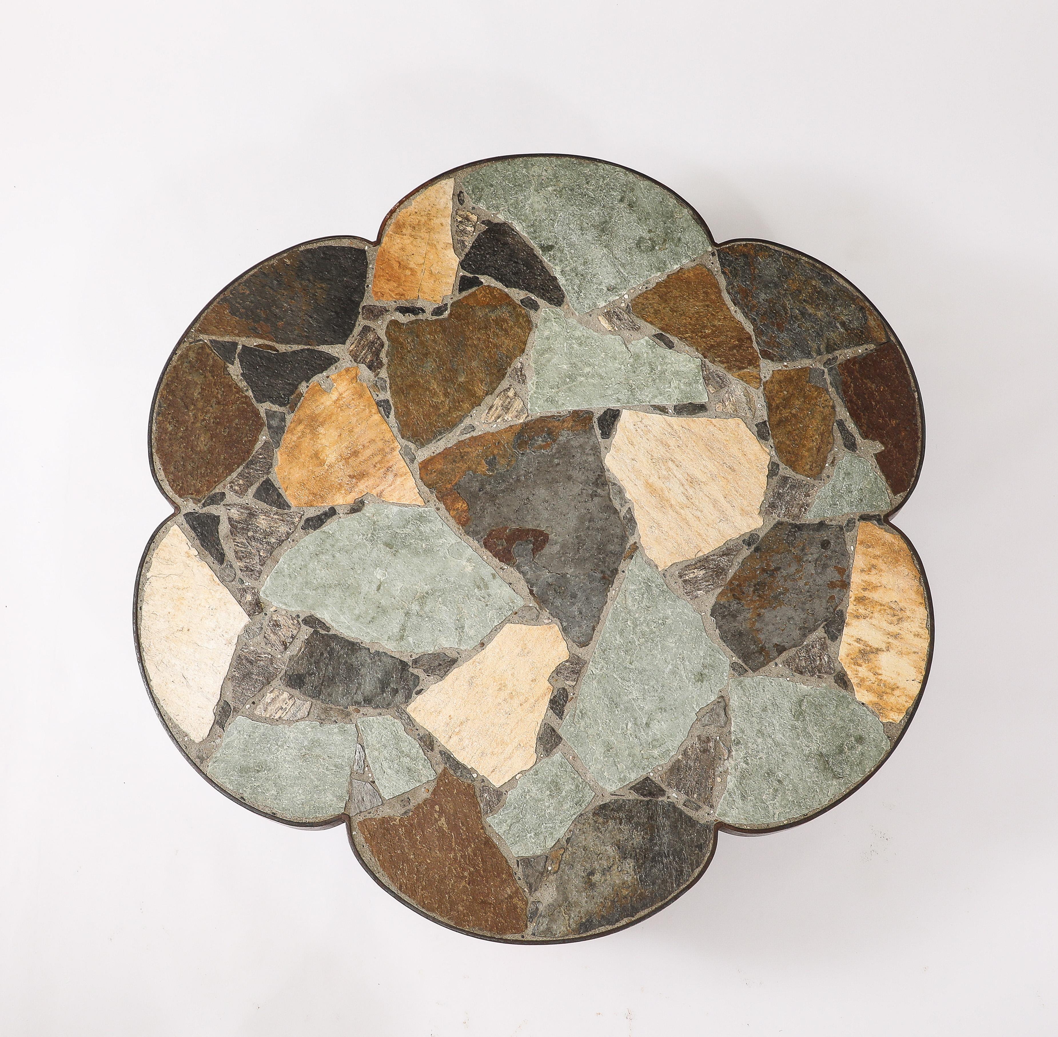 Belgian Multi Lobbed Stone Table, Belgium 1960's For Sale 3