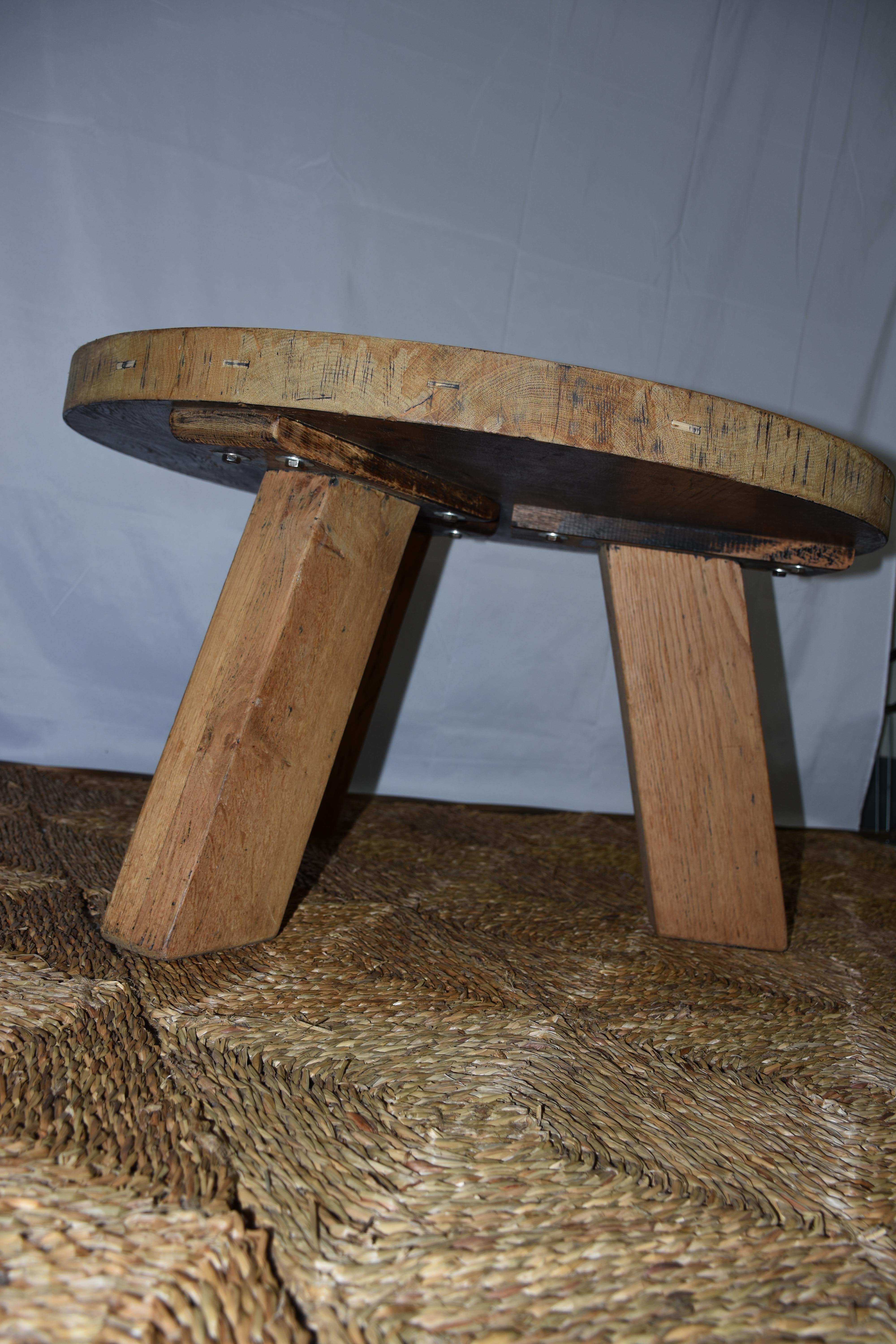 Table basse en Oak Oak belge Bon état - En vente à New York, NY