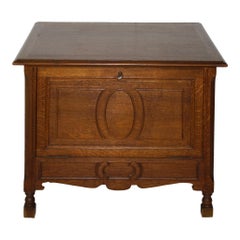 Belgian Oak Collector's Cabinet, circa 1920