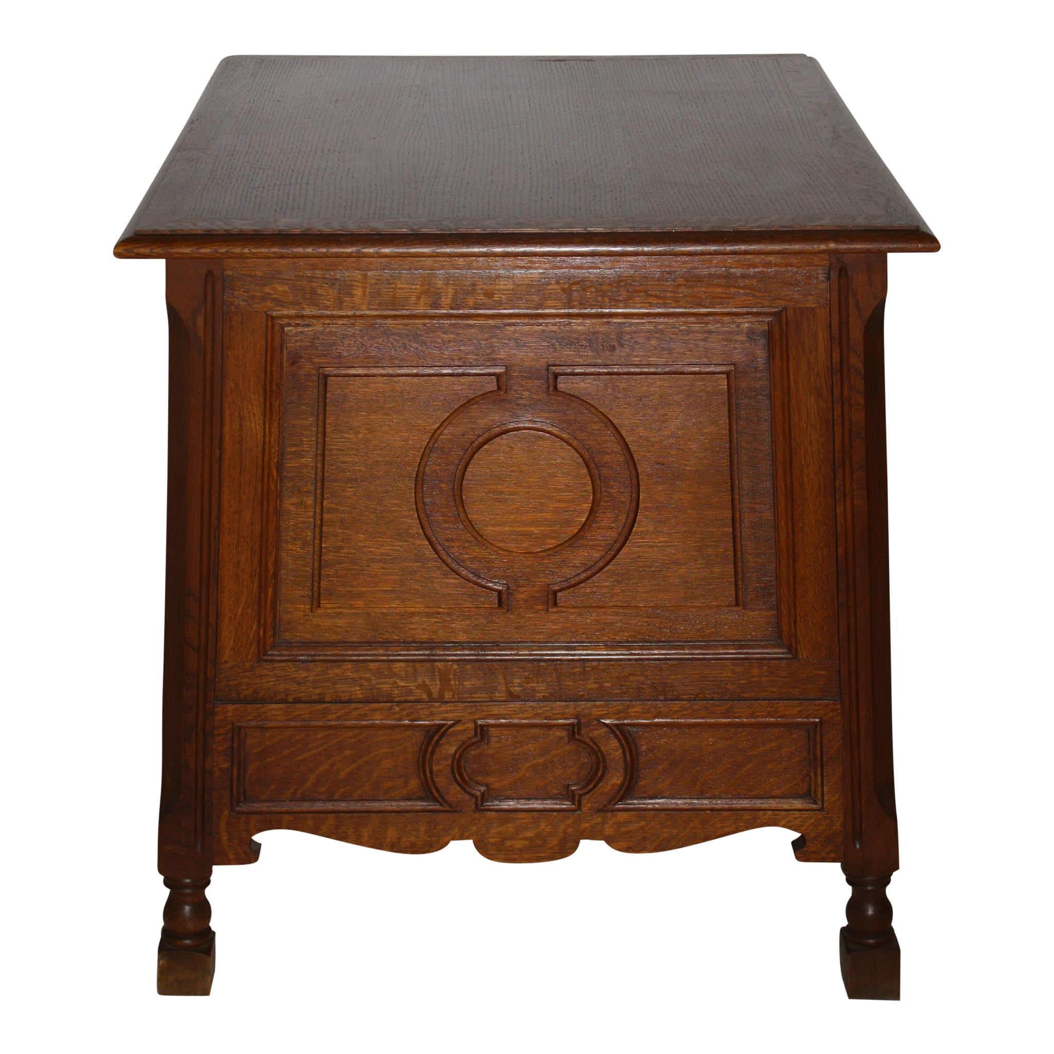 20th Century Belgian Oak Collectors Cabinet, circa 1920 For Sale