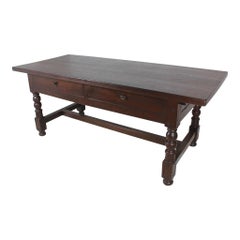 Belgian Oak Work Table, circa 1920