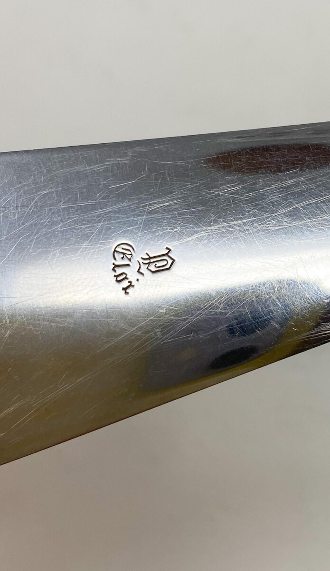 belgischer Papierschneider (Silber) im Angebot