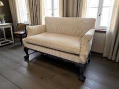 Belgian Queen Anne–Chippendale Revival Settee,  Late 19th/Early 20th Century