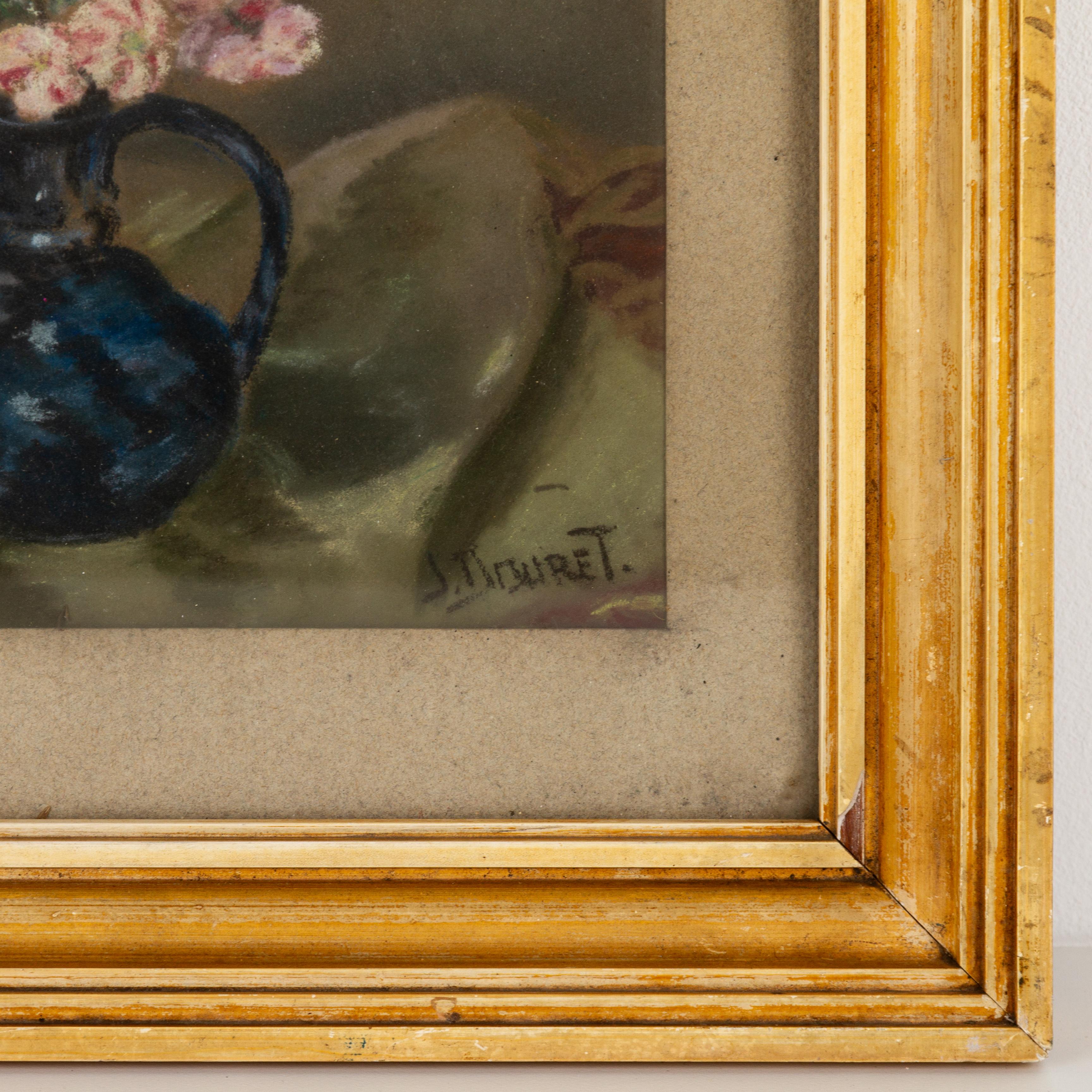 In good condition
From a private collection
Free international shipping
Belgian Still Life Flowers Pastel Drawing Signed 
