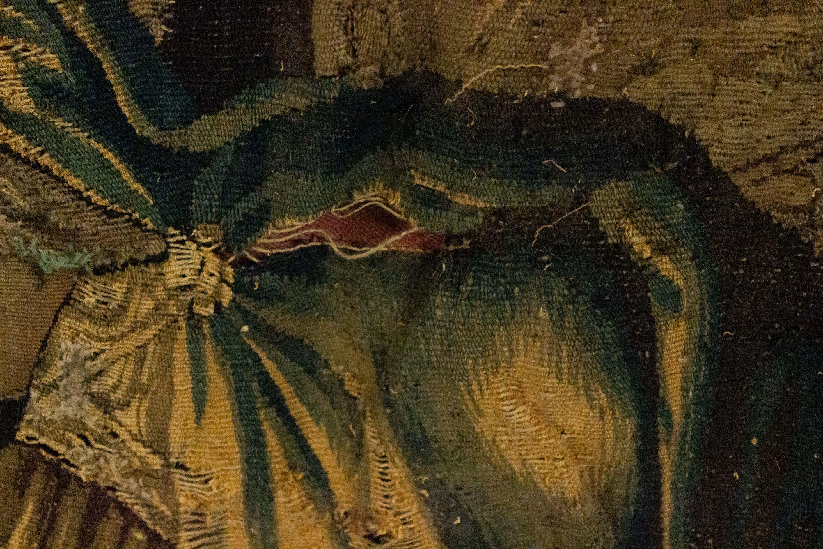 Belgian Style 17th Century Woven Tapestry of Soldiers For Sale 5