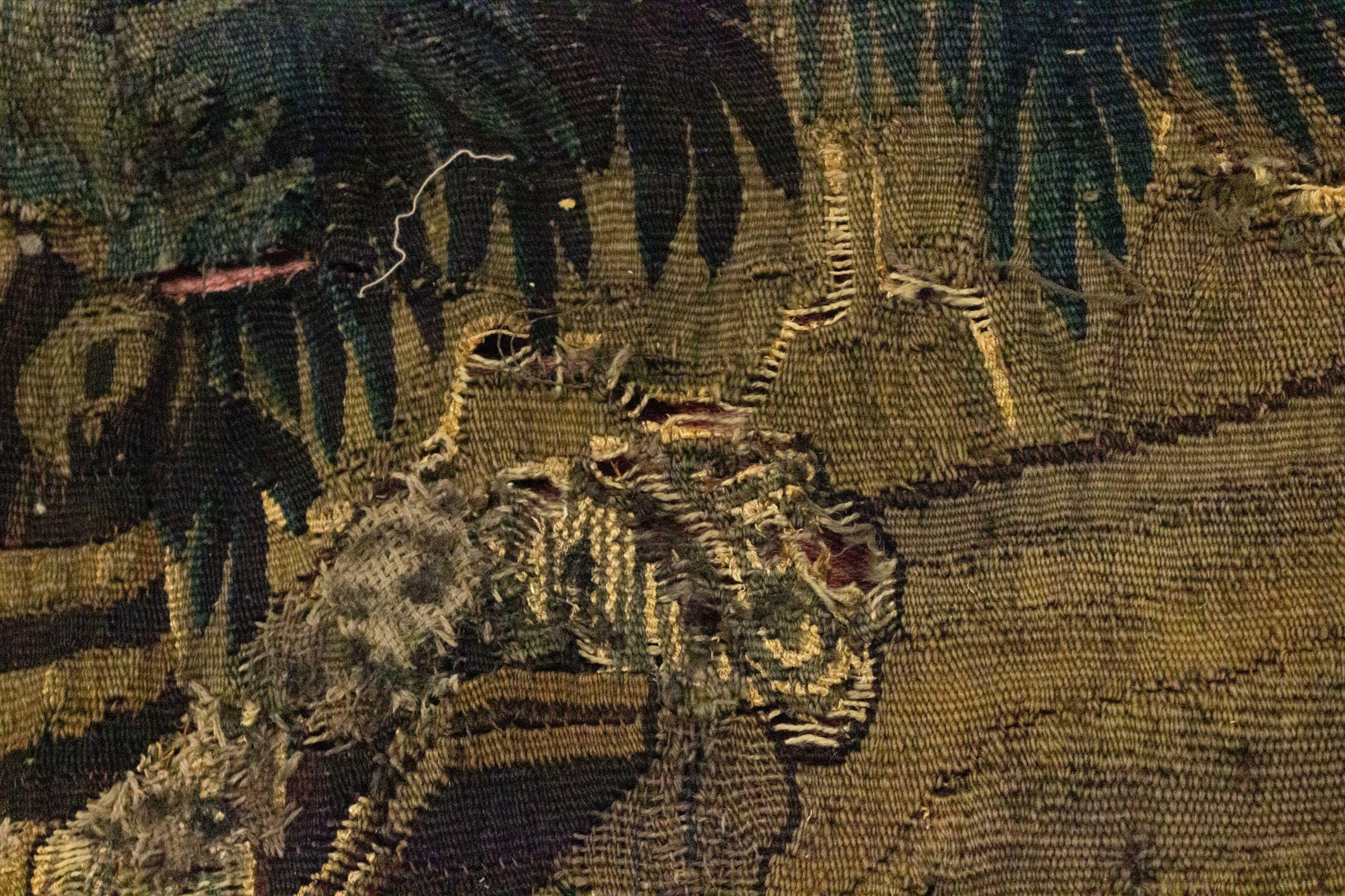 18th Century and Earlier Belgian Style 17th Century Woven Tapestry of Soldiers For Sale