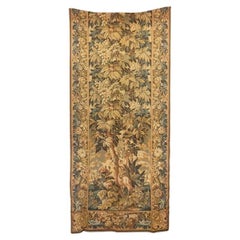 Belgian Style Woven Tapestry with Flowers and Birds