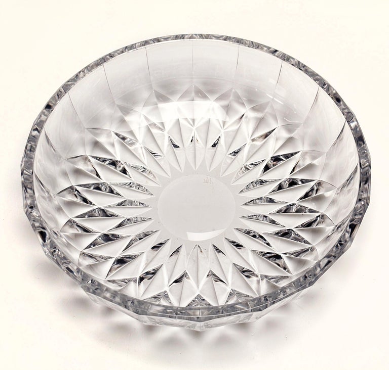 Belgian, Val St. Lambert Crystal Bowl For Sale at 1stDibs