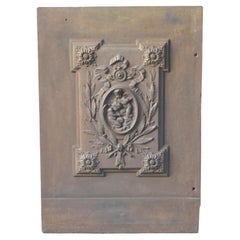 Belgian Victorian 'Cupids' Fireback / Backsplash, Early 20th Century